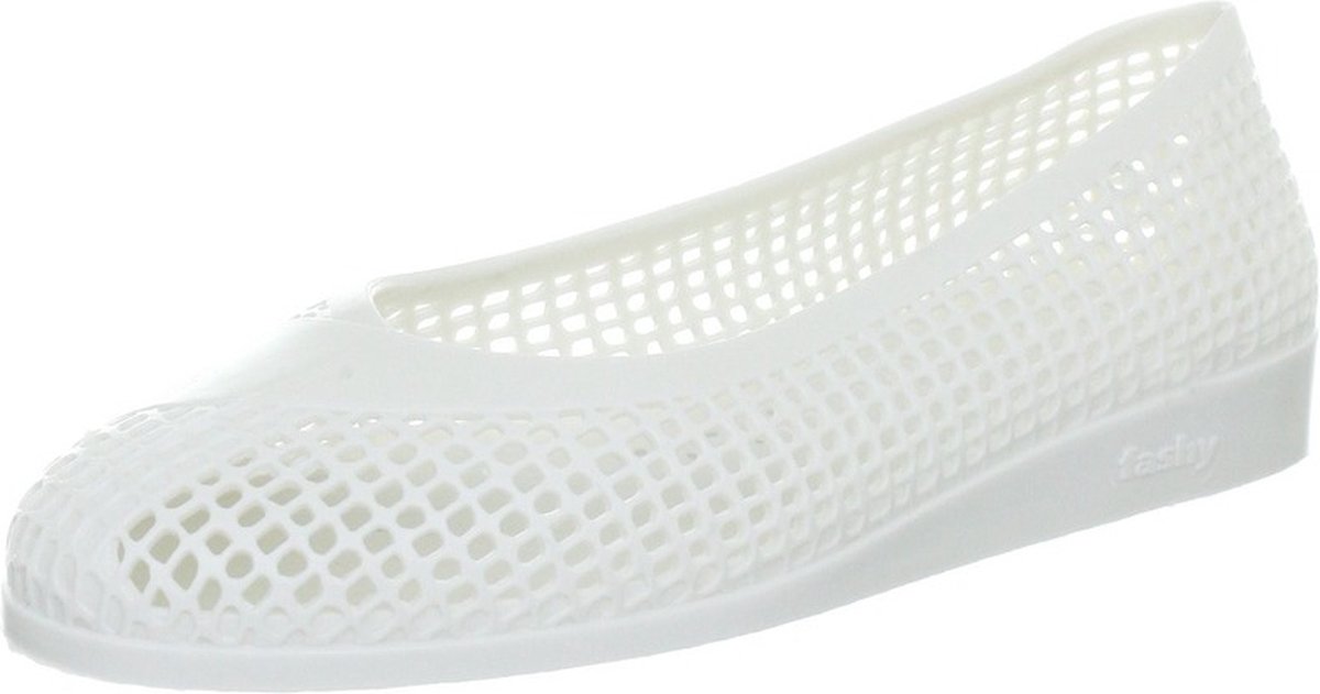 Witte waterschoenen voor dames - Zwemschoenen kunststof ballerina wit 41