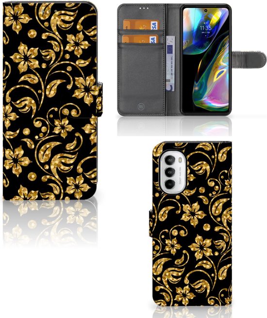 PEIYE Flip Cover per Motorola Moto G85 5G, Custodia Libro in PU Pelle Portafoglio, Case Antiurto Soft con Porta Carte e Chiusura Magnetica, Funzione Stand, (Nero
