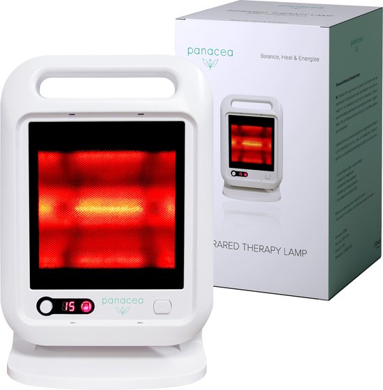 Panacea infraroodlamp voor spieren & gewrichten infraroodtherapie lamp- met timer 300w kantelbaar tegen spierpijn
