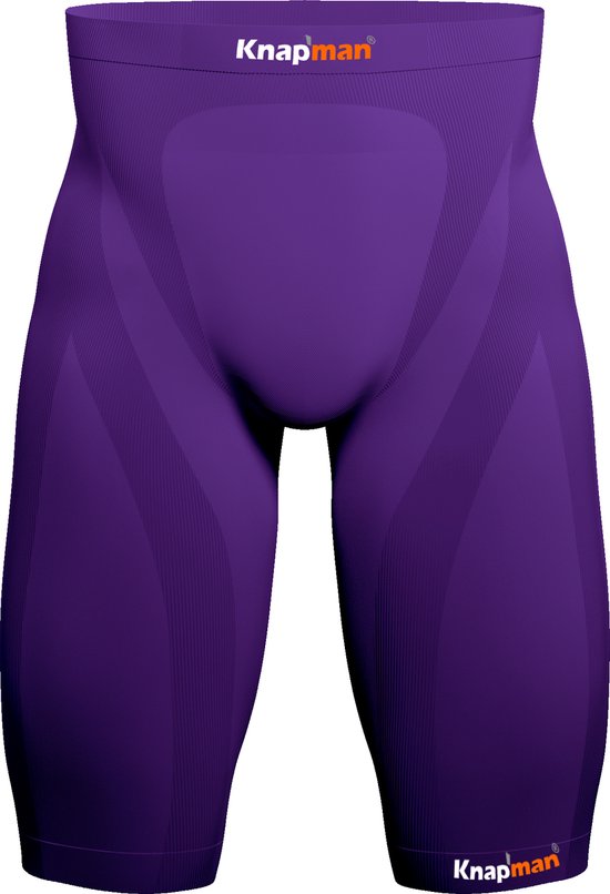 Knapman Zoned Compression Short 45% Violet | Pantalon de compression (Liesbroek) pour hommes | Taille XL
