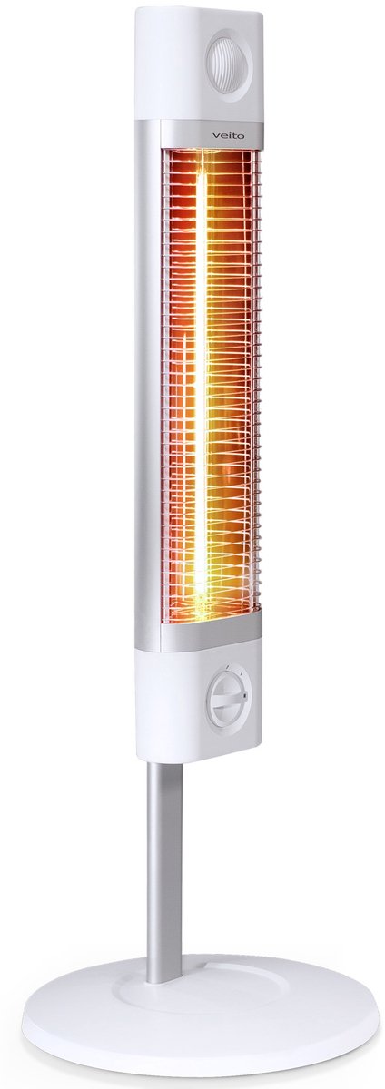 Veito CH1800 XE - Wit - Energiezuinige hoge capaciteit Carbon Infrarood Elektrische Kachel / Terrasverwarming / Infraroodverwarming / Bijverwarming / Energiezuinig / Hoge capaciteit / Carbon Infrarood verwarming / Veranda verwarming / 1700W