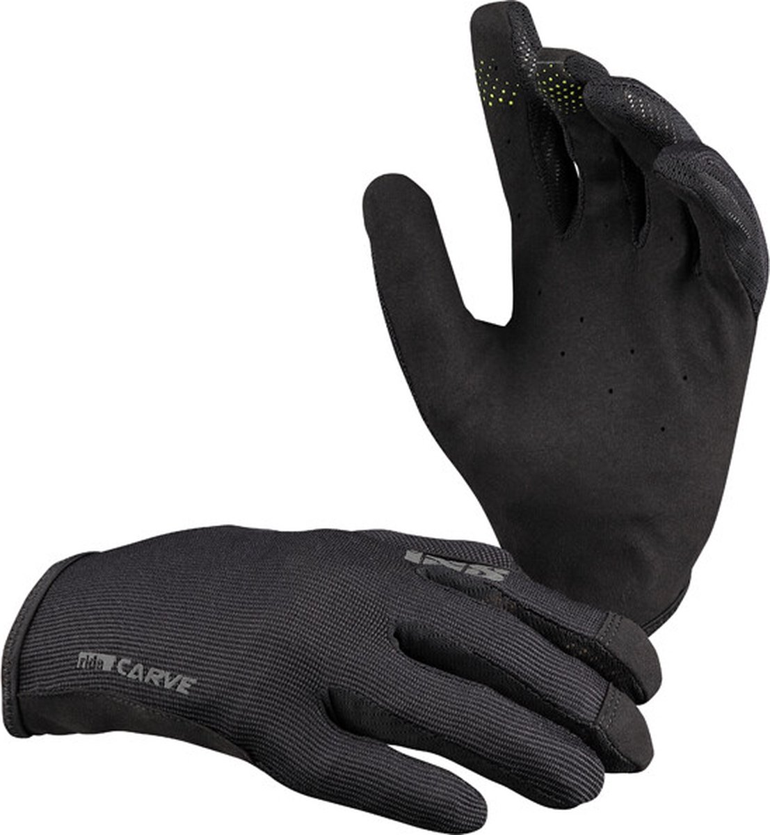 IXS Carve Gloves Kids, zwart Handschoenmaat L
