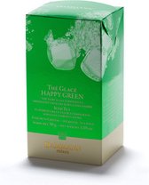 Dammann - Iced tea Happy Green - 6 cristal zakjes - Groene thee met vruchtensmaak - Volstaat voor 6 Liter ijsthee zonder suiker