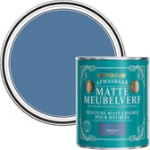 Rust-Oleum Blauw Afwasbaar Matte Meubelverf - Zijdeblauw 750ml