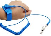 Antistatische armband- Statische ontlading - Extra lange kabel 1.8m - anti statische strip - ESD - Laptop - PC - Printplaten -
