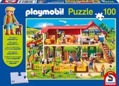 Schmidt puzzel Playmobil, Boerderij - 100 stukjes - 5+