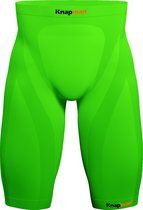 Knapman Zoned Compression Short 45% Vert Vif | Pantalon de compression (Liesbroek) pour hommes | Taille XS