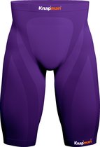 Knapman Zoned Compression Short 45% Violet | Pantalon de compression (Liesbroek) pour hommes | Taille L