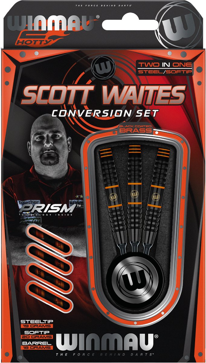Winmau Scott Waites Brass - Converter Set - Dartpijlen van Winmau — afbeelding 3