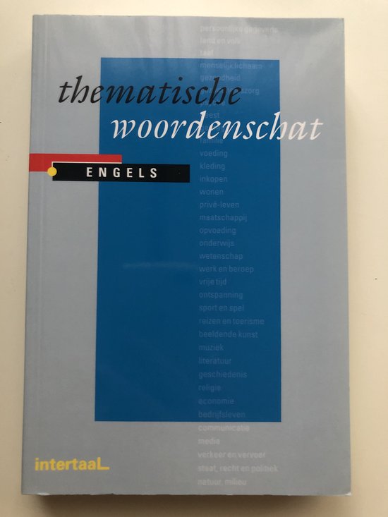 Thematische woordenschat Engels - cover