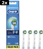 2x Oral-B Opzetborstel Precision Clean 4 Stuks