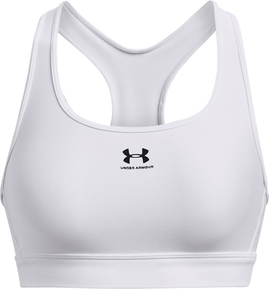 Under Armour UA HG Armour Mid Padless Dames Sportbeha - Wit - Maat M