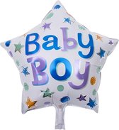 Folieballon baby boy ster 45 cm