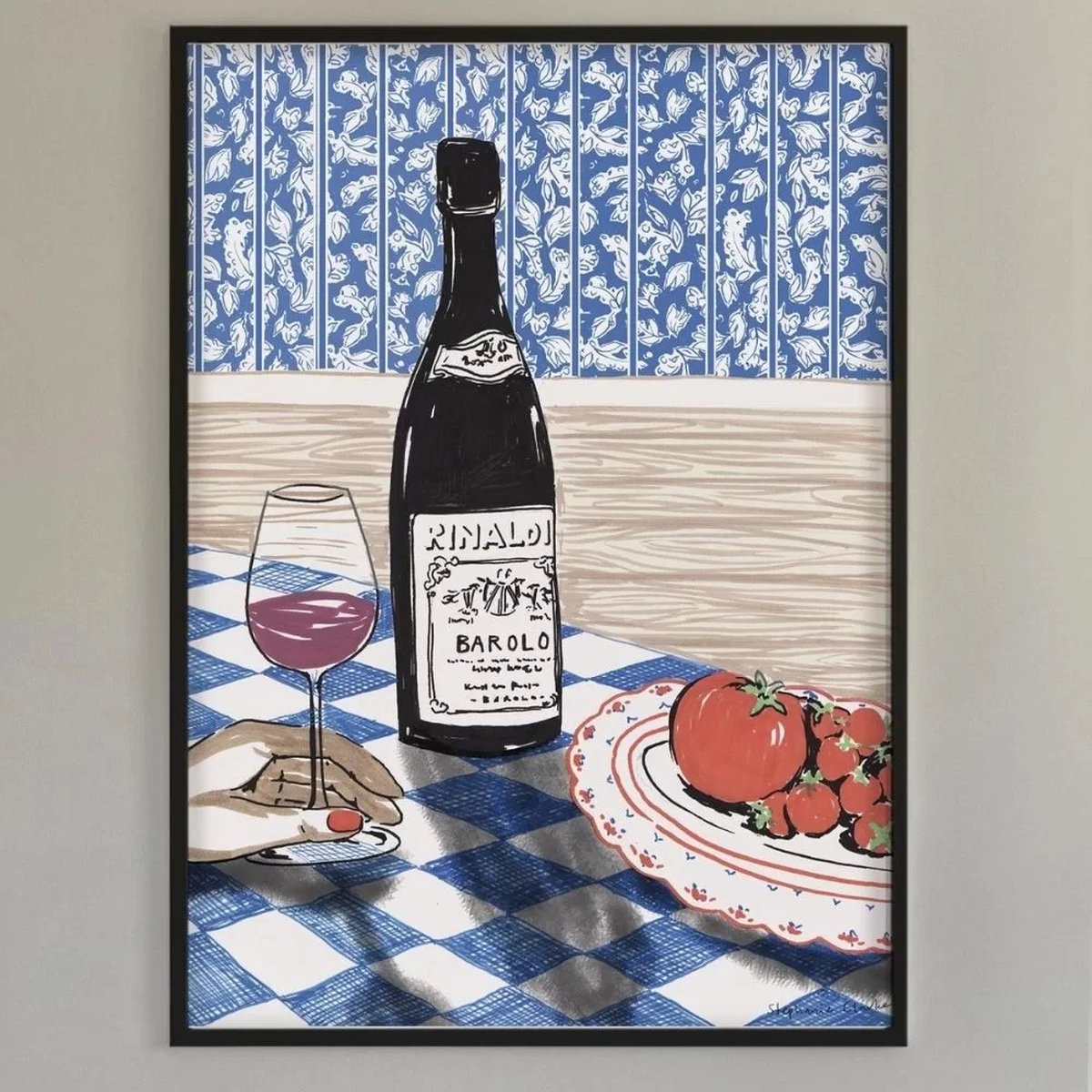 Brushery Poster Barolo Wijn Tomaten