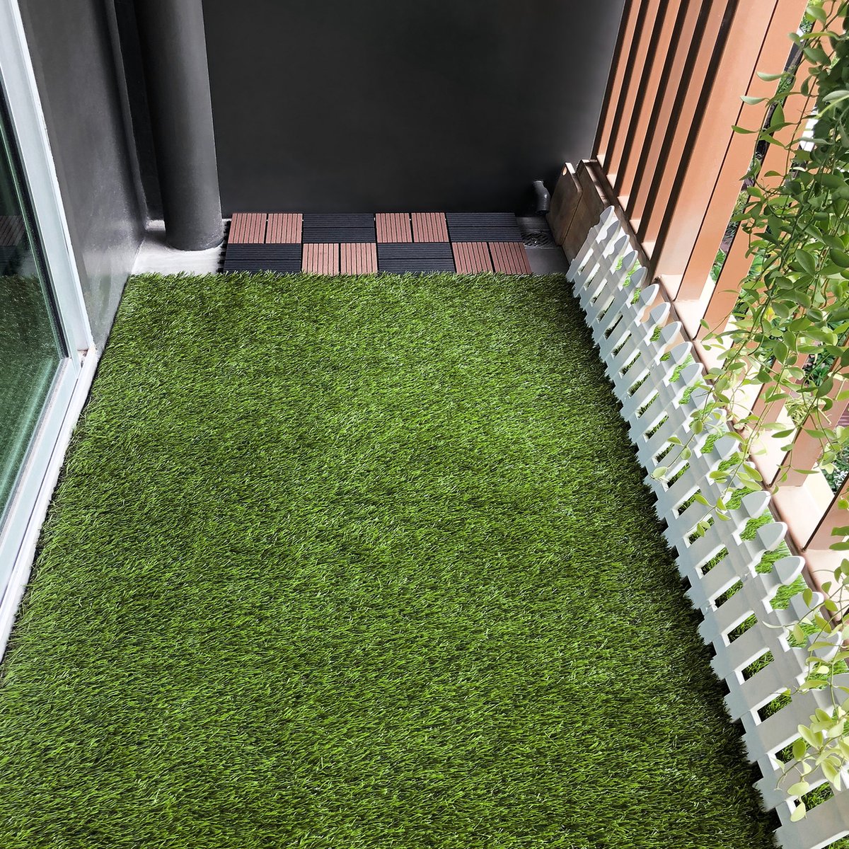 eGrass Eco Collectie MONT BLANC - Ecologisch Duurzam recycleerbaar Kunstgras Tapijt groen - 100cm x 200cm - 40mm|artificial grass | gazon artificiel | tuin | balkon | terras | grastapijt |gras natural