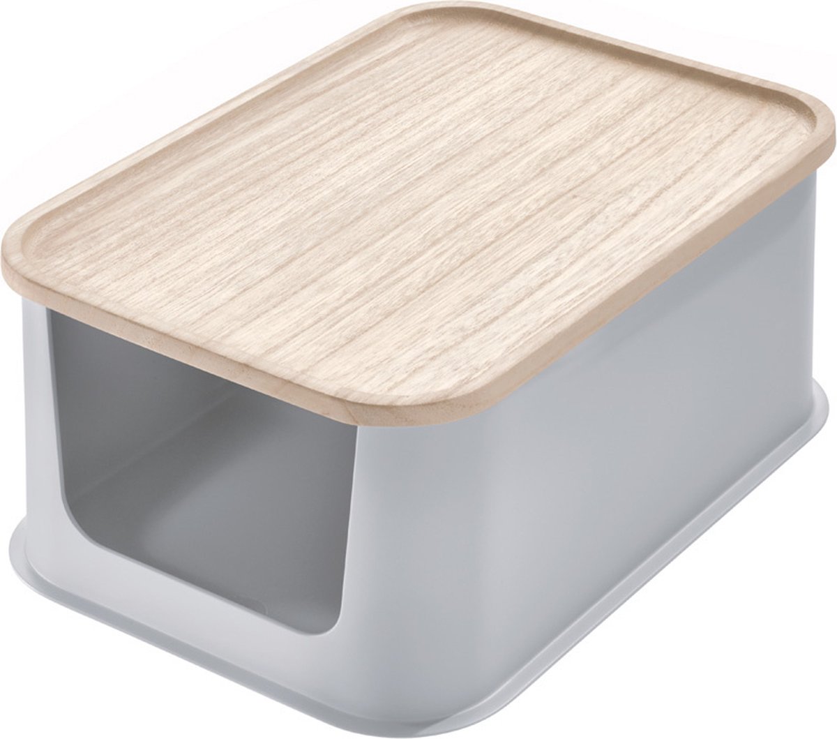 iDesign Keukenrek met 3 niveaus, klein kruidenrek van kunststof, kastorganizer voor specerijen iDesign Keukenrek met 3 niveaus, klein kruidenrek van kunststof, kastorganizer voor specerijen