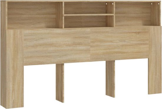 vidaXL Armoire tête de lit Chêne Sonoma 180 x 19 x 103,5 cm