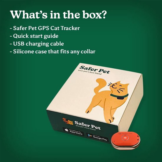 Safer Pet GPS Cat Tracker Verlies nooit meer uw kat GPStracker