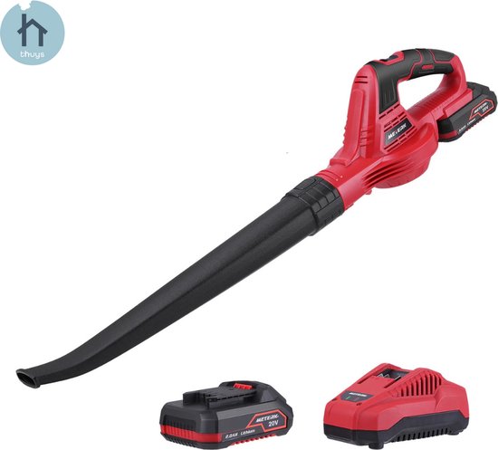 WORX NITRO - Draadloze blazer 40 V – ideaal voor grote oppervlakken – 266 km/u – 1053 m³/h – borstelloze motor – 3 snelheden – licht en compact – levering met batterijen en oplader – WG585E