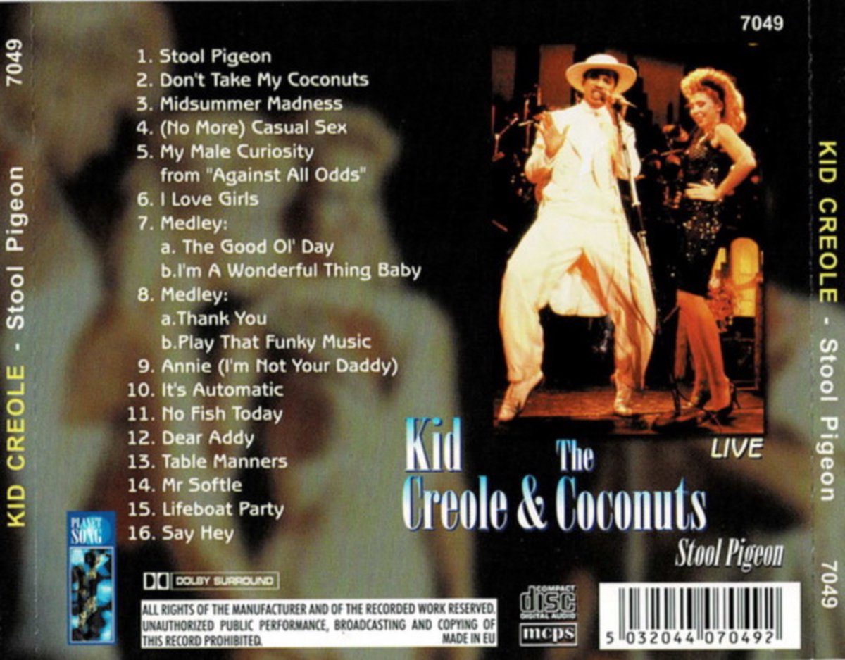 Stool Pigeon Live, Kid Creole & The Coconuts CD (album) Muziek bol