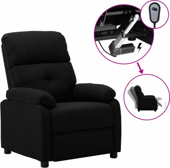 Vidaxl elektrische sta-op-stoel zwart - Fauteuils kopen? | Korting tot