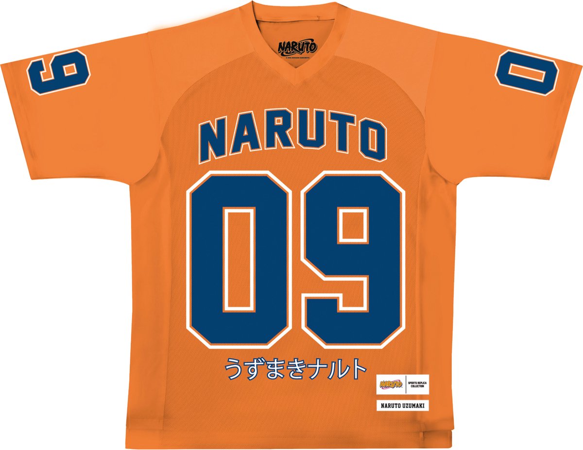 Naruto - Naruto Uzumaki 09 Sportshirt Oranje (M)