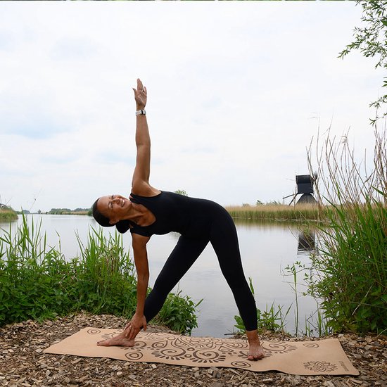 Samarali Purperen Yin Yoga Set Moon - Kurk Mat, Bolster & Massagebal - Ideaal voor Yoga Liefhebbers van Samarali — afbeelding 4
