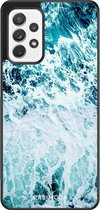 Casimoda® hoesje - Geschikt voor Samsung Galaxy A52 5G - Oceaan - Zwart TPU Backcover - Water - Blauw