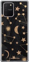 Casimoda® hoesje - Geschikt voor Samsung S10 Lite - Counting The Stars - Backcover - Siliconen/TPU - Zwart