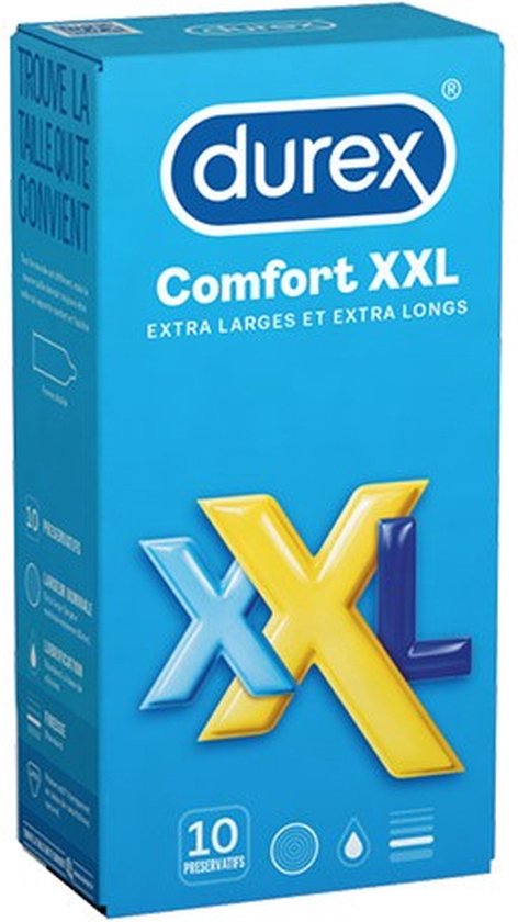 Durex Condooms Comfort XXL Extra Larges et Extra Longs - 10 stuks