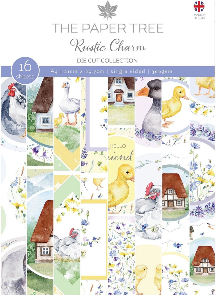 The Paper Tree Rustic Charm Die Cut Sheets A4