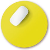 Muismat rond | Gele muismat met antislip | Fotofabriek anti-slip muismat| mousepad (220 x 220 mm)