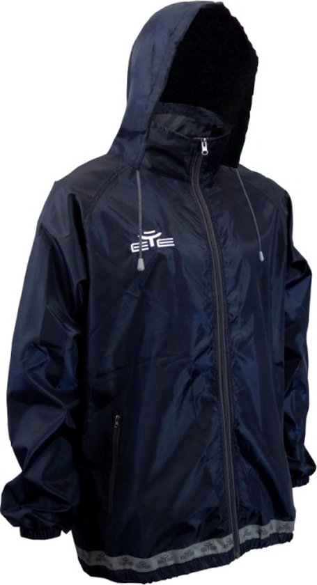 Veste Coupe-vent Masters Tech Bleue Taille S - Capuche Rangable, Fermeture Zip, Idéale Golf