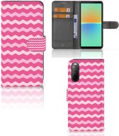 Hoesje ontwerpen Sony Xperia 10 IV GSM Hoesje ontwerpen Waves Pink