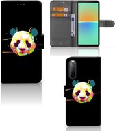 Telefoontas Sony Xperia 10 IV Hoesje ontwerpen Panda Color Sinterklaas Cadeautje