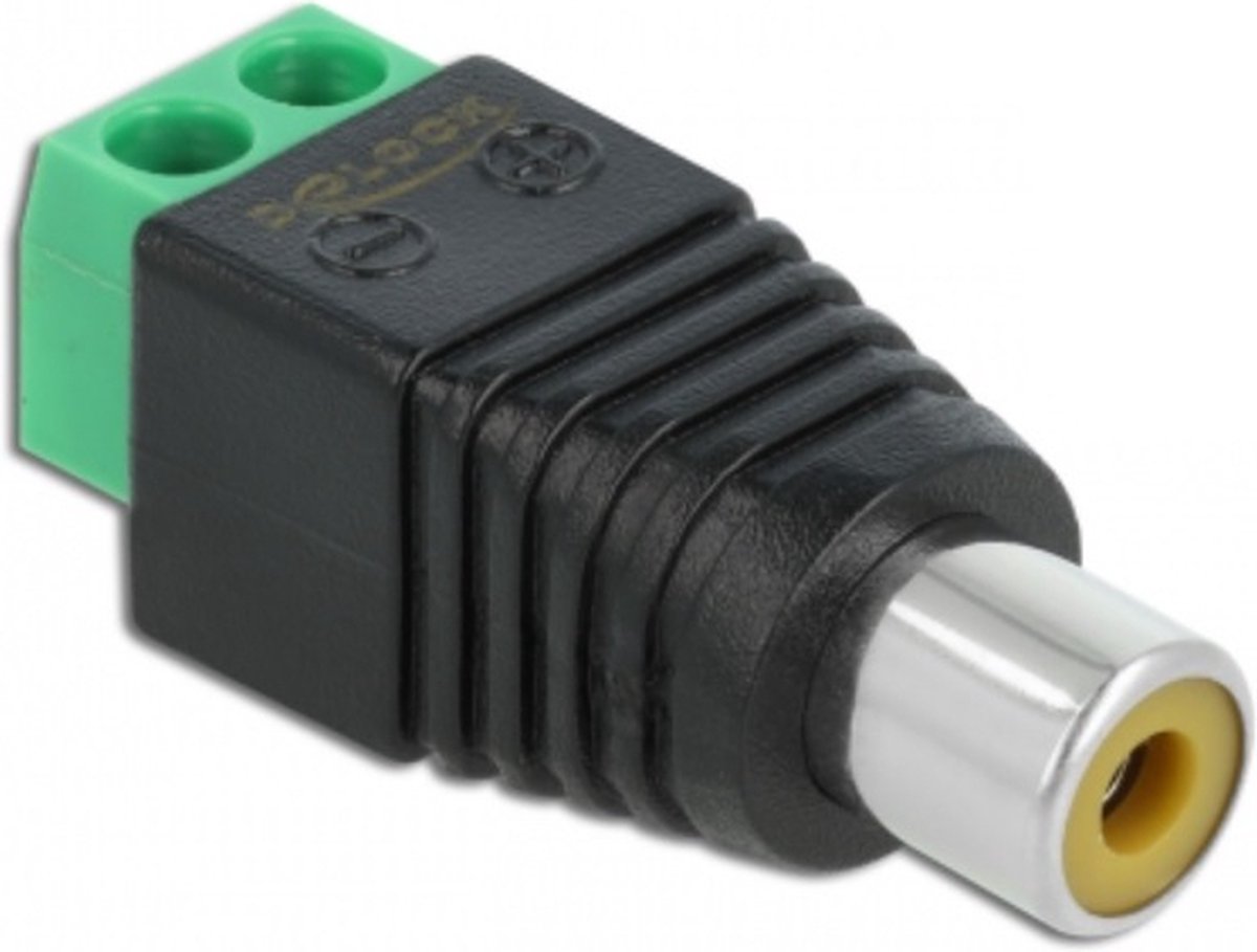 Delock 65566 Adapter Terminalblock Mit Drucktaste Cinch Stecker www.bol.com