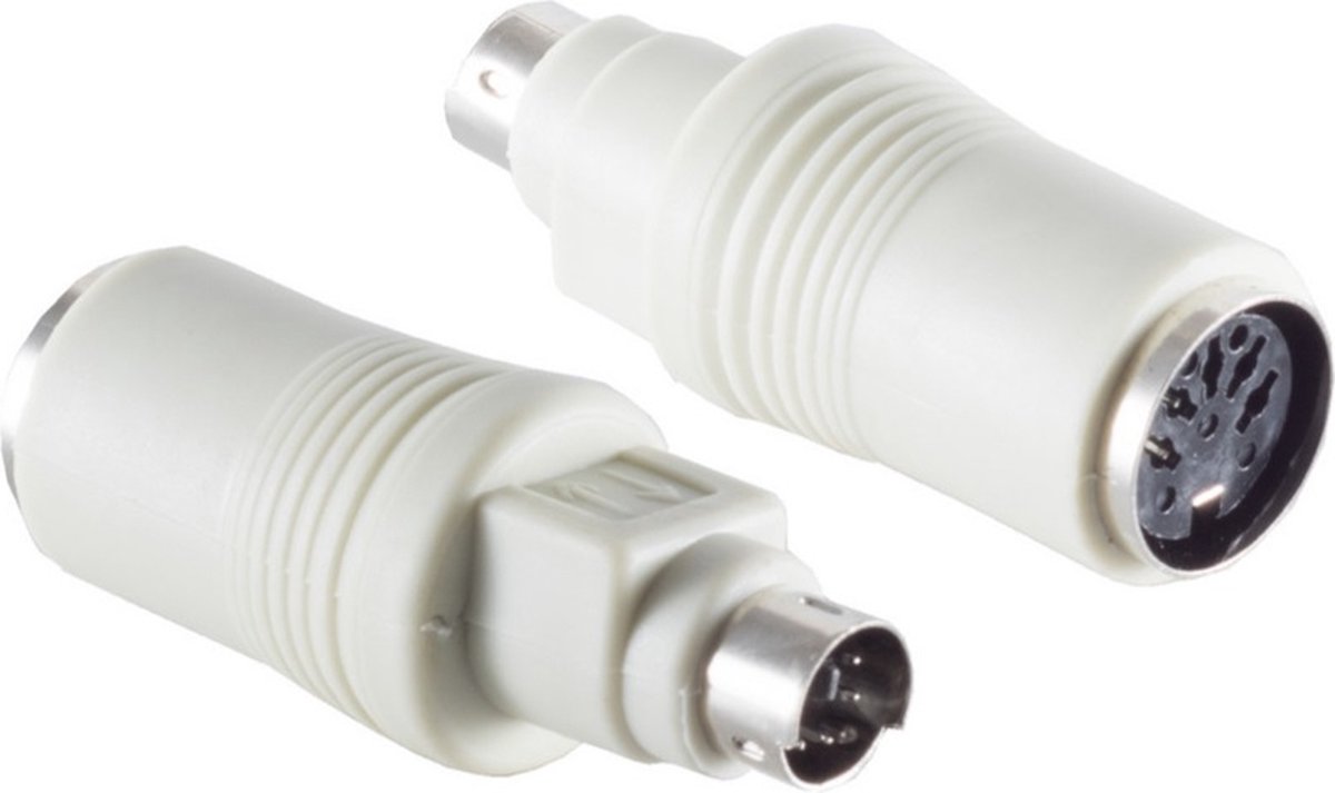 PS/2 (m) - DIN 5-pins (v) toetsenbord adapter / beige
