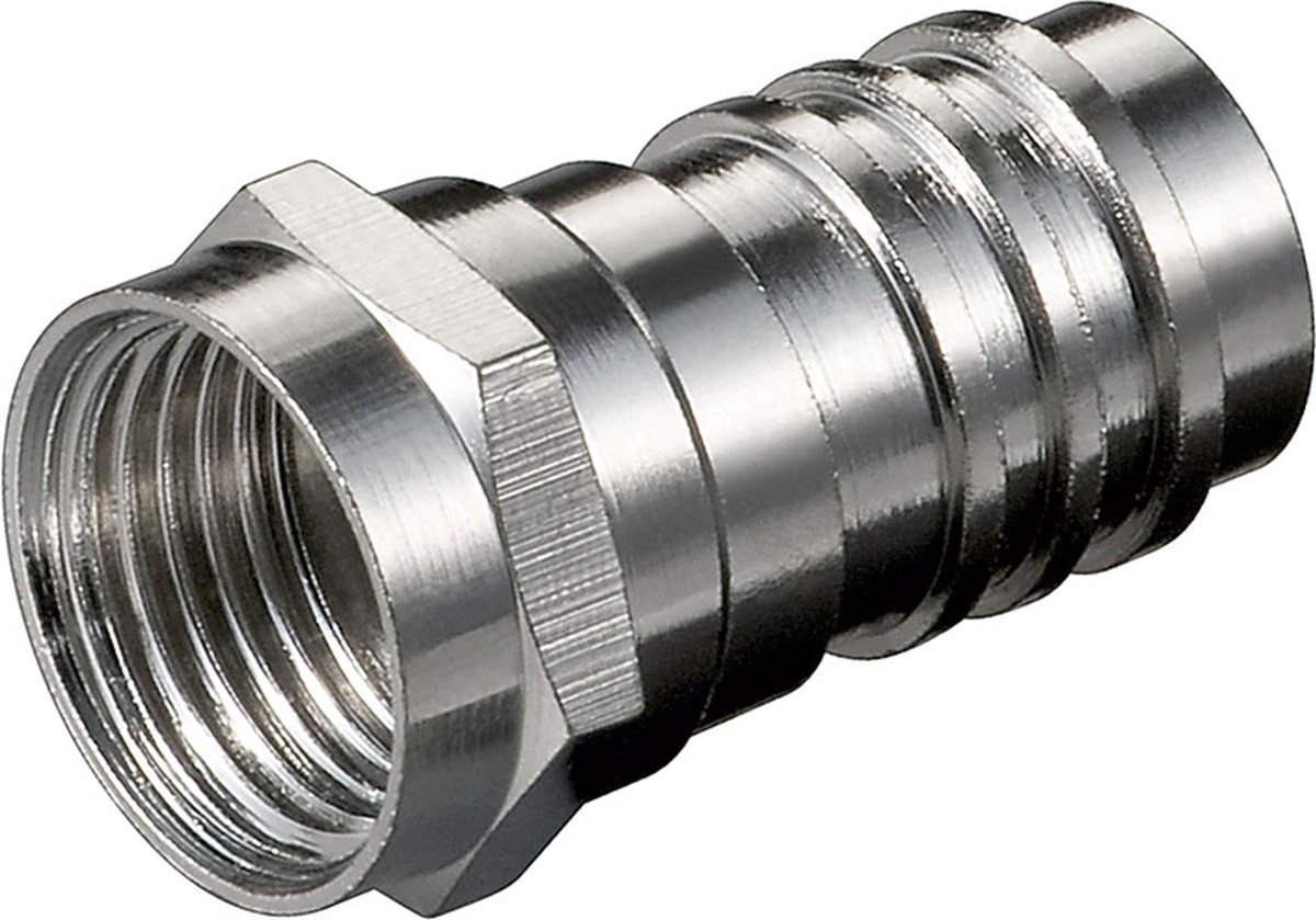 Krimp F-connector voor 6-7 mm kabel / recht