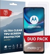 Rosso Screen Protector Ultra Clear Duo Pack Geschikt voor Motorola Moto G42 | TPU Folie | Case Friendly | 2 Stuks