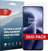 Rosso Screen Protector Ultra Clear Duo Pack Geschikt voor OnePlus Nord 2T | TPU Folie | Case Friendly | 2 Stuks