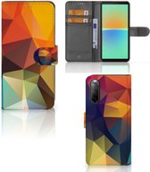 Leuk Hoesje Sony Xperia 10 IV Smartphone Cover Polygon Color