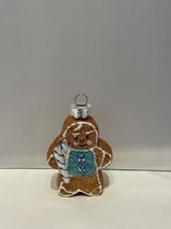 Decoris Kerstballenmix van glas 16 assorti ornamenten wit/zilver/blauw/bruin