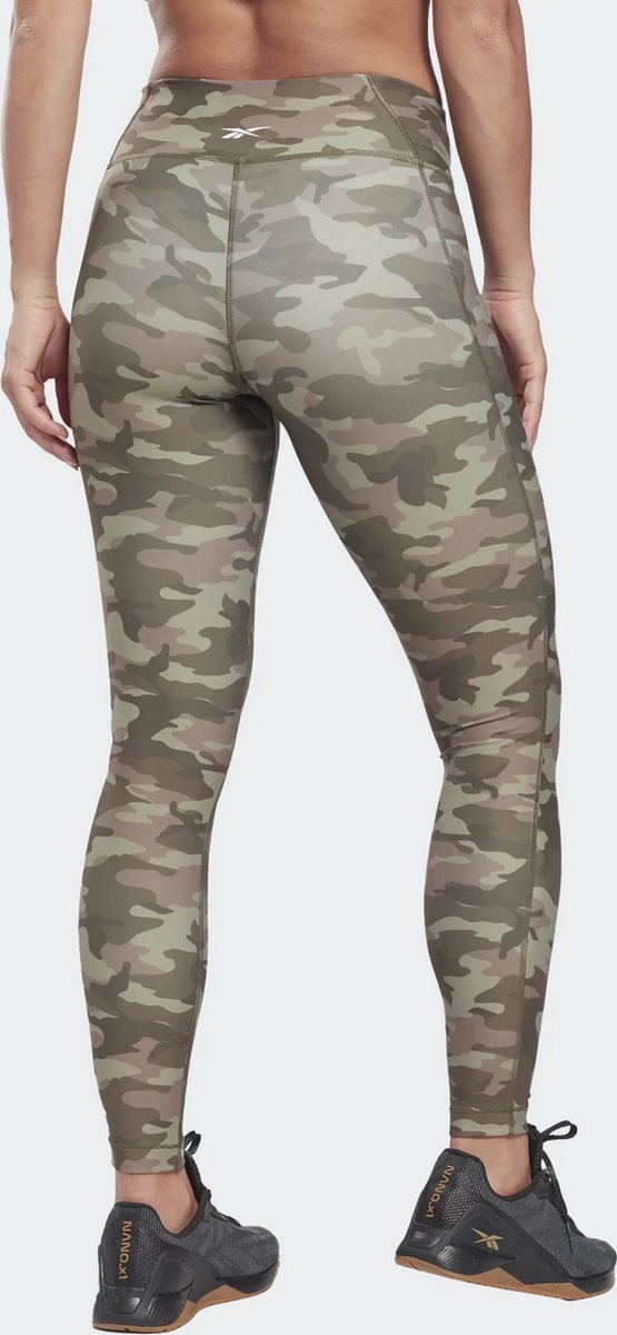 Reebok Sport Legging Lux Bold Dames - Leger Print - Maat M van Merkloos — afbeelding 2