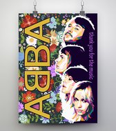 Poster Pop Art ABBA - 50x70cm