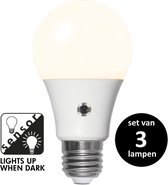 Lamp met schemersensor - 4.8W - set van 3