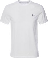 Fred Perry - Ringer T-Shirt Wit - Heren - Maat S - Slim-fit