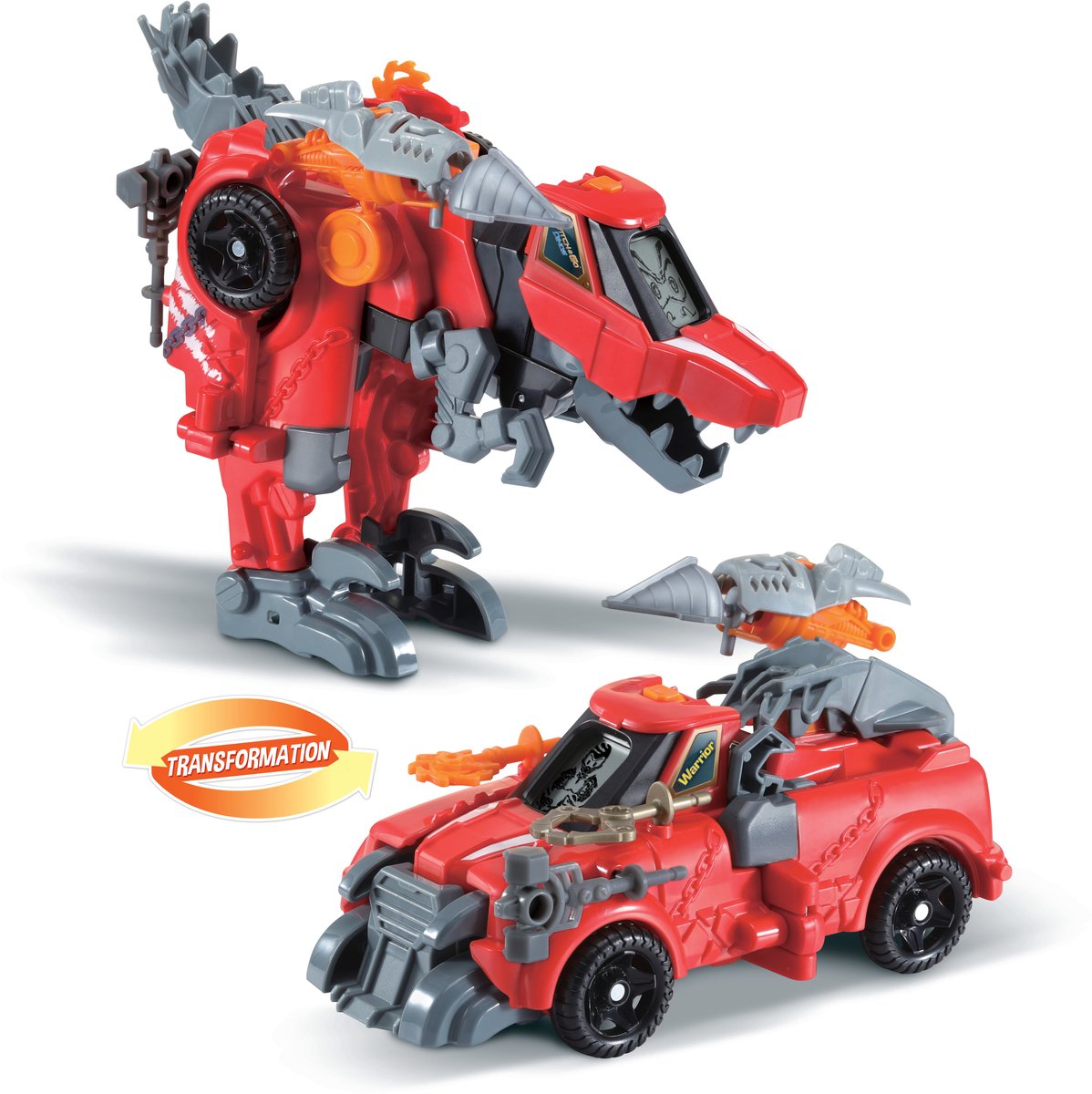Transformers Voertuig Vtech Switch & Go Dinos - Warrior, Super Velociraptor (France Version)!