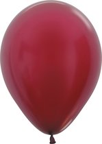 Sempertex ballonnen Metallic Burgundy| 50 stuks | 12 inch | 30cm