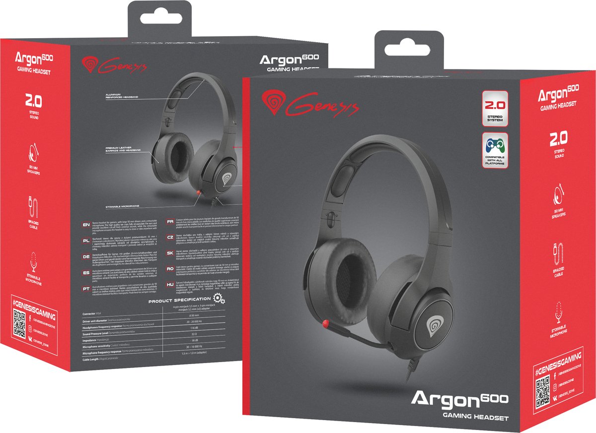 GENESIS ARGON 600 GAMING HEADSET