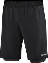 Jako - 2-in-1 Shorts - Zwarte Shorts Heren-L